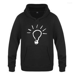 Sweats à capuche pour hommes Light Bulb Spoof Sweats drôles Hommes 2023 Pull en polaire à capuche pour hommes