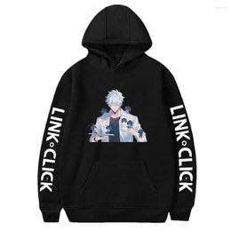 Heren Hoodies Link Klik op anime hoodie unisex lange mouw vrouw man sweatshirts harajuku streetwear 2022 casual stijl kleding