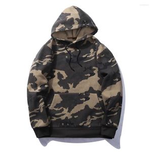 Sudaderas con capucha para hombre Sudadera de camuflaje Loldeal Estilo militar Hip Hop Sudadera con capucha Casual Manga larga