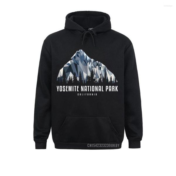 Sudaderas con capucha para hombre y mujer, sudaderas de manga larga para invierno y otoño, Parque Nacional Yosemite, montañas Low Poly, ropa fresca Harajuku 2023