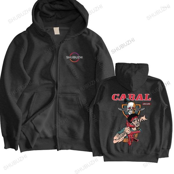 Sudaderas con capucha para hombre, sudadera negra con capucha, ropa de marca para hombre, suave, delgada, 1988, videojuego de Arcade, Cabal para hombre, Shubuzhi, primavera y otoño, de gran tamaño