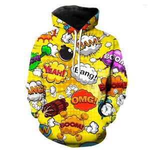 Hommes Hoodies Homme Vêtements Dessin Animé Anime Explosion Expert 3D Super Cool BOOM À Capuche Style Harajuku Unisexe Surdimensionné