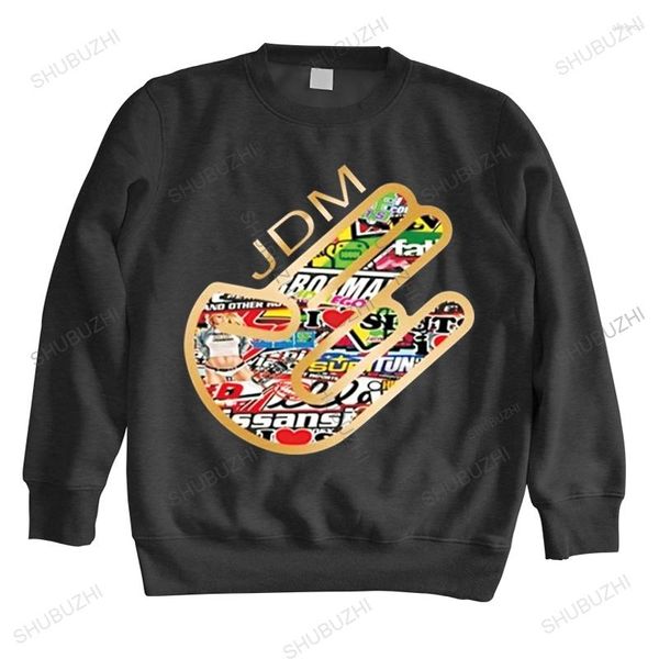 Sudaderas con capucha para hombre Hombre Primavera Cuello redondo Sudadera fresca Shocker Sticker Bomb Jdm Sports Car Racing Unisex Shubuzhi Tops con capucha de alta calidad