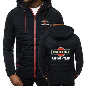 Sweats à capuche pour hommes Martini Racing imprimé 2023 printemps automne hommes classique mode mâle décontracté à manches longues chaud rembourré veste à glissière