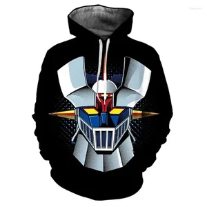 Mannen Hoodies Mazinger Z Anime Robot 3D Print Mannen Vrouwen Mode Sweatshirts Oversized Hoodie Harajuku Kinderen Truien Trainingspak Kleding