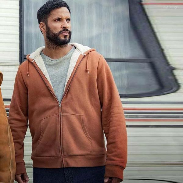 Sudaderas con capucha para hombre Meimei disfraz de película casera American Gods S03 Ricky Whittle chaqueta de lana suéter YUTUMM ropa de hombre