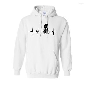 Hommes Hoodies Hommes 2023 Automne Et Hiver Marque Sweats Détails Sur Bicycle Rider Heartbeat Survêtement Veste