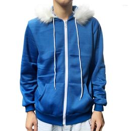 Hoodies voor heren Sweatshirt voor heren Undertale Sans Blue Jas Cosplay Jack Capuchon Vest Sweatshirts Informeel Effen Kostuum Oversized