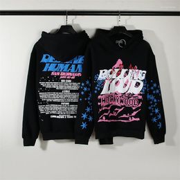 Herenhoodies Heren Dameshoodie Hoge kwaliteit Fleece Foam Print Sweatshirt Persoonlijkheid Mode Truien Rolling Loud DH Cali Tko