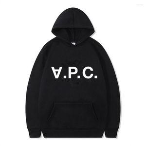 Sweats à capuche pour hommes Hauts intégrés pour hommes et femmes Automne APC Sweat à capuche imprimé Mode Loisirs Sports Tendance Marque En dehors de la biographie