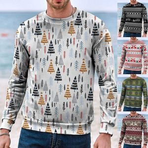 Sudaderas con capucha para Hombre, suéter informal de Navidad con cuello redondo, Sudaderas de manga larga, ropa Harajuku Y2k de alta calidad, Sudaderas para Hombre