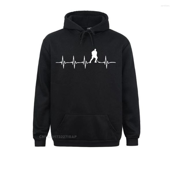 Sweats à capuche pour hommes Hommes Mode Harajuku Heartbeat Hockey sur glace Passe-temps Sportif Conception personnalisée Chemises Pull à capuche surdimensionné Streetwear