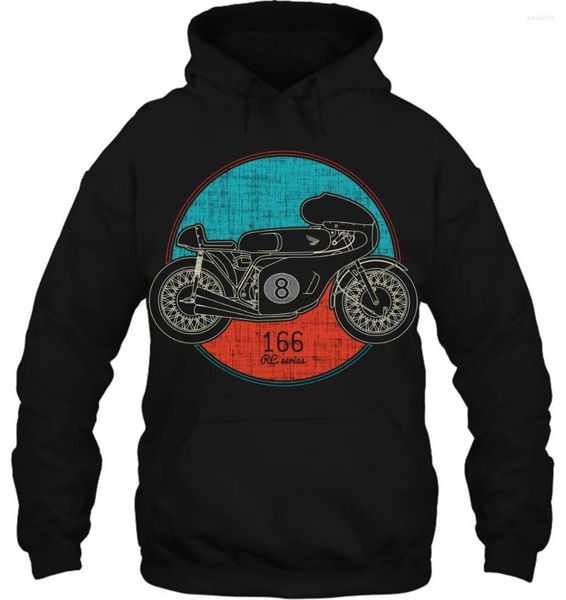 Hommes Hoodies Hommes À Capuche Café Racer Moto Homme Vêtements Col Rond Confortable Tee Femmes Streetwear