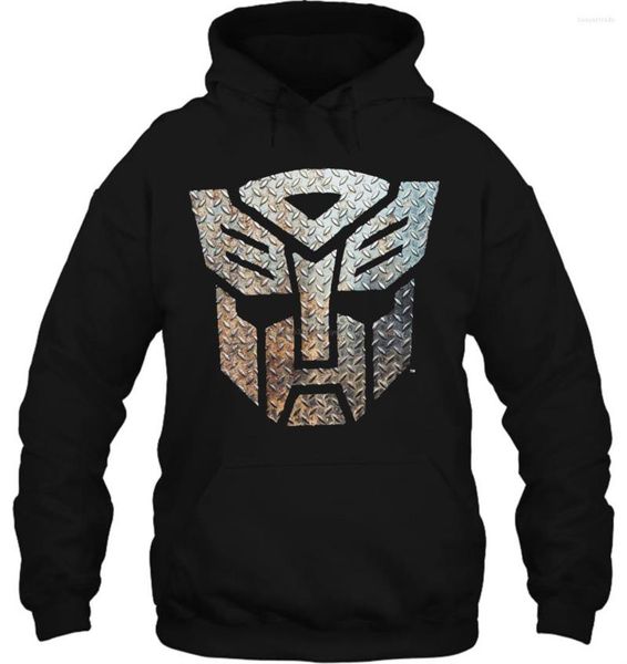 Sweats à capuche pour hommes Sweat à capuche pour homme Nouveauté drôle Autobots Logo en métal Femme Streetwear