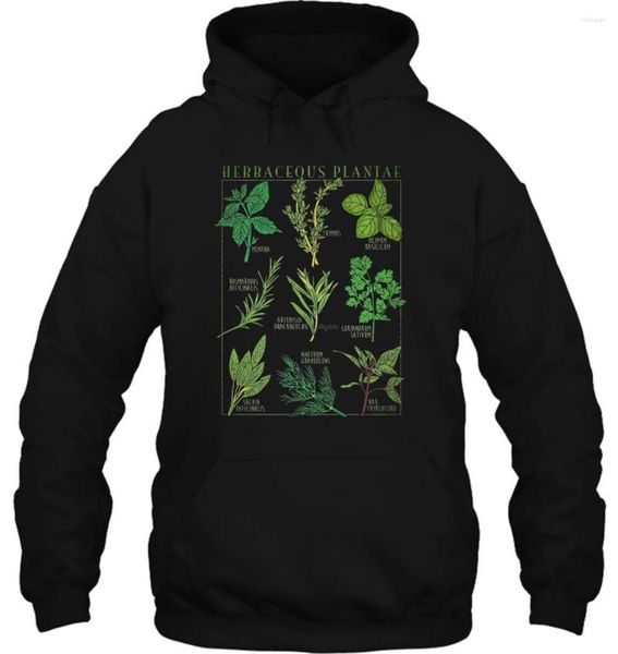 Hommes Hoodies Hommes À Capuche Herbes Jardin Botanique Plante Imprimer Art Botanique Bloom Fruit Fleur Cultiver Femmes Streetwear