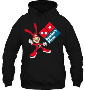 Heren Hoodies Mannen Hoodie De Noid Dominos Pizza Losse Zwarte Nieuwigheid Cartoon Merk Vrouwen Streetwear