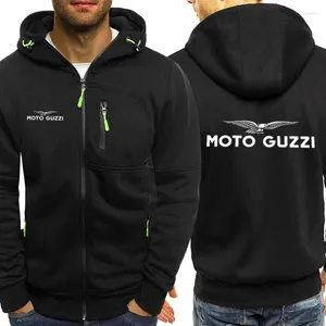 Hoodies masculins MOTO Guzzi Motorcycle décontracté Spring Automne Classics Treo Colore Imprime à capuche Coups confortables Top