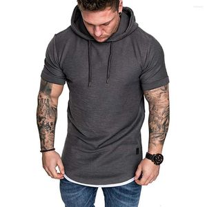 Heren Hoodies Men Oversized sweatshirt Slim passend casual patroon groot formaat korte mouw hoodie top pullovers winter jumpers #20