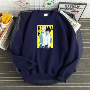 Heren Hoodies Heren sweatshirts 2022 Japanse anime bananen vissen prints sweatshirt fleece herfst pullover dikke winter heren hoody