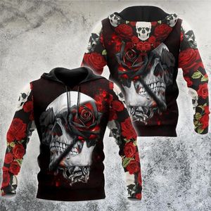 Sweats à capuche pour hommes Sweatshirts pour hommes Dark Plstar impression 3D SkullRose gothique drôle Harajuku Streetwear pull à manches longues décontracté unisexe