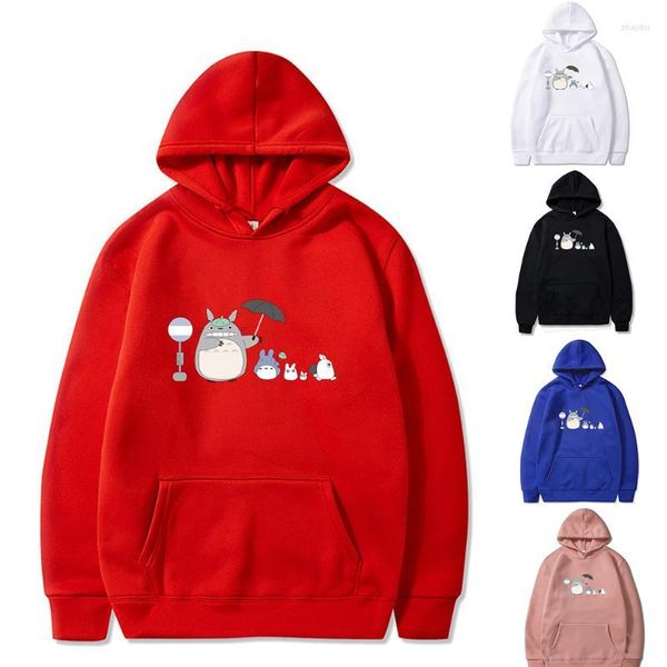 Sudaderas con capucha para hombre, sudaderas con capucha para hombre y mujer, sudadera holgada de manga larga con estampado de animales bonitos y bolsillos grandes para otoño e invierno