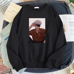 Herren Hoodies Herren Sweatshirts Jujutsu Kaisen Lustige Anime Männlich Casual Harajuku Pullover Frühling Mode Streetwear Kleidung Männer Hip