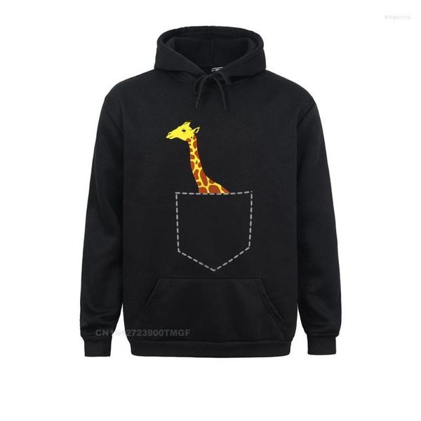 Sweats à capuche pour hommes Sweats pour hommes Personnalisés Womens Giraffe In Pocket Cool Tall Animal Streetwear Hoodie Autumn Funky Sportswears