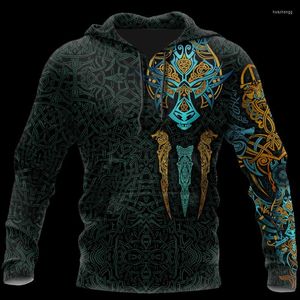 Heren Hoodies Heren sweatshirts Spring en Autumn Street Warrior Tattoo Fashion Sports Suit Gepersonaliseerd Custom 3D -printen