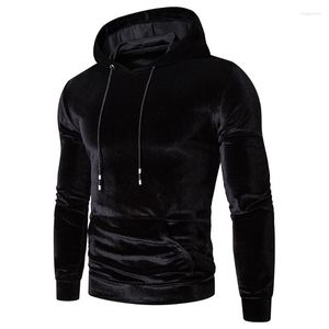 Sweats à capuche pour hommes sweats à capuche en velours pour hommes automne hiver hauts chauds grande taille sweat à manches longues couleur Pure Slim