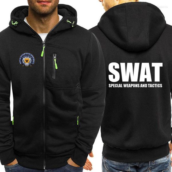 Sweats à capuche pour hommes Sweats pour hommes Vestes à capuche d'hiver 2022 Gotham City Coupe-vent SWAT Manteaux pour hommes Casual Zipper Mode Vêtements d'extérieur