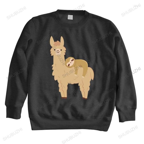 Sweats à capuche pour hommes Hommes Streetwear Spring Sweatshirt Shubuzhi Coton Sweat à capuche sur Llama Mignon et adorable pour Kid Homme Haute Qualité Mode Sweat à capuche