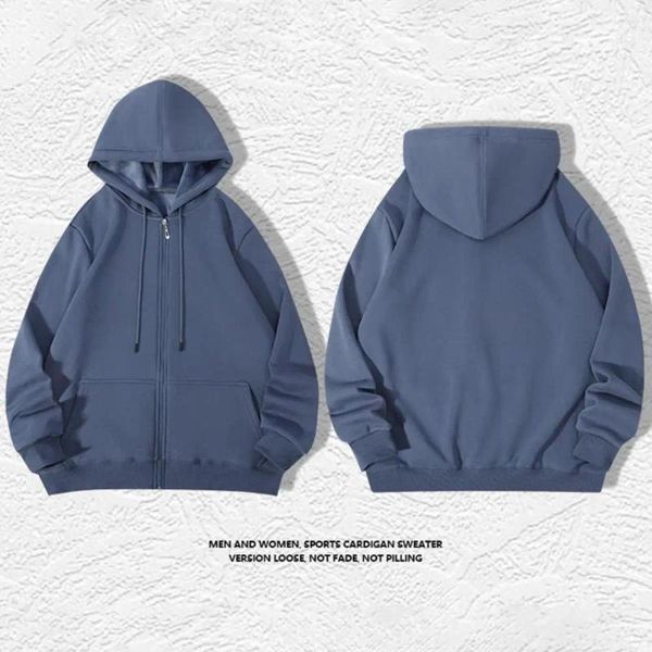 Sweats à capuche pour hommes Hommes Sweat à capuche d'hiver Manteau confortable en polaire élégant avec poche à glissière Poche couleur unie Conception à manches longues