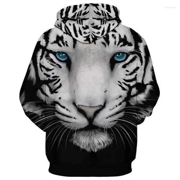 Sweats à capuche pour hommes Hommes / Femmes Casquette à capuche Coupe-vent Veste Sweatshirts Marque de mode Automne Tinter Tiger Lion Impression 3D Vêtements pour hommes