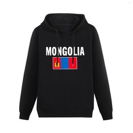 Hommes Hoodies Hommes Femmes Mongolie Drapeau Pays Mongol Carte À Capuche Pull À Capuche Épais Hip Hop Sweat Coton Unisexe