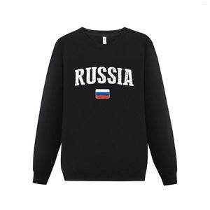 Hommes Hoodies Hommes Femmes Russie Drapeau Russes Pays Carte À Capuche Pull Sweats O-cou Hip Hop Style Coton Unisexe