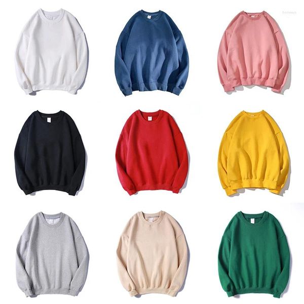 Hoodies masculinos/mulheres moletom de cor sólida hip-hop casual topos streetwear feminino confortável longo camiseta harajuku