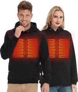 Sudaderas con capucha para hombre y mujer, chaquetas con calefacción USB, chaqueta calefactora gótica Vintage, ropa de calle, abrigos sueltos, sudaderas Harajuku