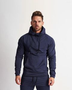 Heren Hoodies Mens Herfst Winter Sports Tops Pullover Fitness Running Gym Draag Solid Color Fashion Hooded Sweatshirts Casual hoodie