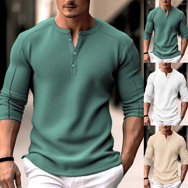 Sudaderas con capucha para hombre Sudaderas con cuello redondo para hombre Camisas de algodón de manga larga con botones Paquete de camisa para hombre Gráfico T Entrenamiento para