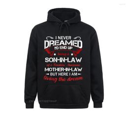 Hommes Hoodies Hommes Drôle Son In Law Of A Freaking Impressionnant Mère À Capuche Classique Automne Sweats Pour Femmes Slim Fit Hoods