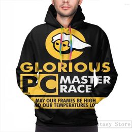 Hoodies voor heren Herensweater voor dames Grappig Glorious PC Gaming Master Race Print Casual Hoodie Streatwear