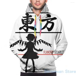 Sweats à capuche homme Sweat homme pour femme Funny Flandre Scarlet - Touhou Project Print Sweat à capuche décontracté Streatwear