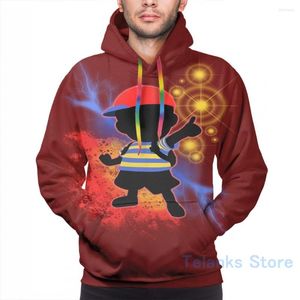 Sweats à capuche pour hommes Sweat pour hommes pour femmes Funny Super Smash Bros. Ness Silhouette Print Casual Hoodie Streatwear