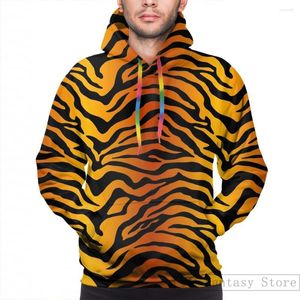 Herenhoodies heren sweatshirt voor vrouwen grappige tijgerstreep print casual hoodie streatwear