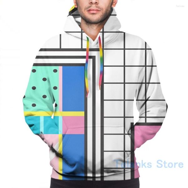 Sweats à capuche pour hommes Sweat pour hommes pour femmes Funny Retro Colorful Collage Print Casual Hoodie Streatwear