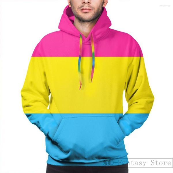 Sweats à capuche pour hommes Sweat pour hommes pour femmes Funny Pansexual Pride Flag Print Casual Hoodie Streatwear