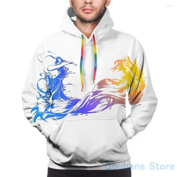 Sudaderas con capucha para hombre Sudadera para mujer Divertida Final Fantasy X Imprimir Sudadera con capucha informal Streatwear