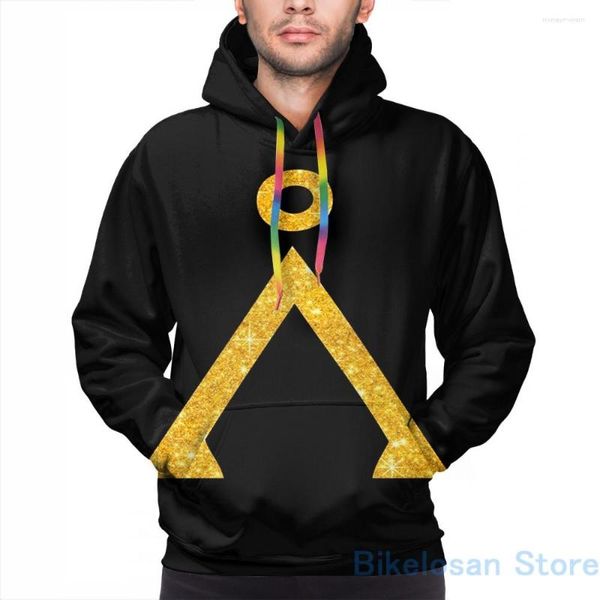 Sweats à capuche pour hommes Sweat pour hommes pour femmes Funny Earth Symbol Golden Style Print Casual Hoodie Streatwear