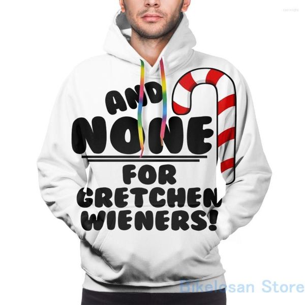 Sweats à capuche pour hommes Sweat-shirt pour hommes pour femmes Drôle et AUCUN Gretchen Wieners! - Mean Girls Christmas(2) Sweat à capuche décontracté imprimé Streatwear