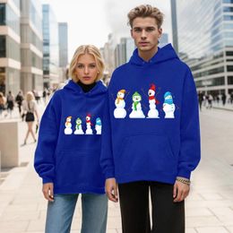 Sweats à capuche pour hommes Chemises douces pour hommes Pull à capuche pour couple Sweat à capuche décontracté à manches longues Noël Personnes âgées Imprimé Chaussette de maison